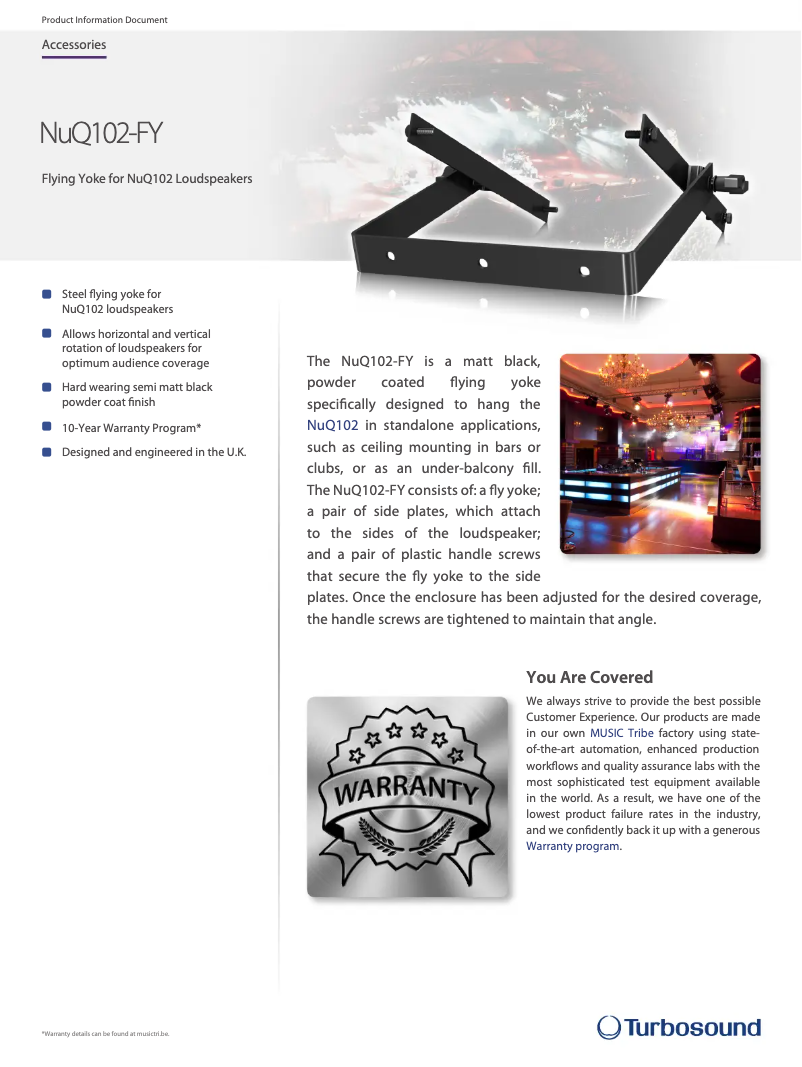 Page n°1 - Fiche technique Turbosound NuQ102-FY