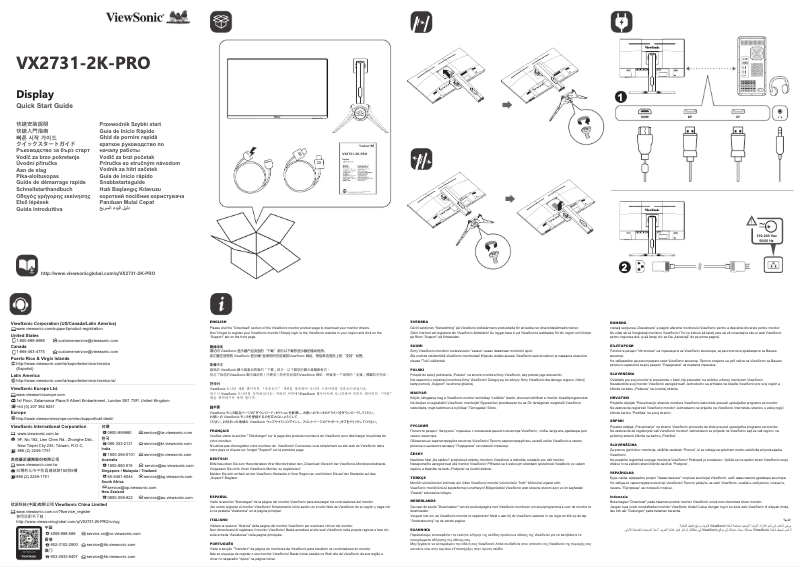Image de la première page du manuel de l'appareil VX2731-2K-PRO
