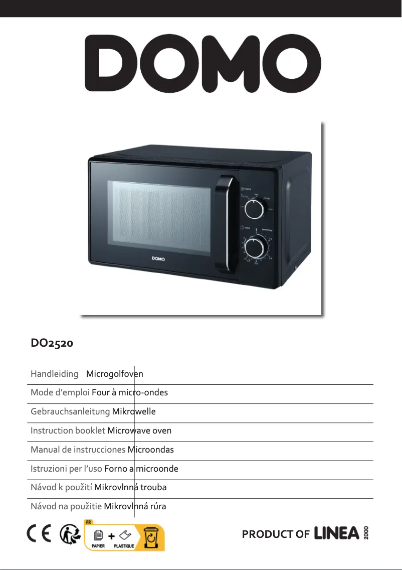 Page 1 de la notice Manuel utilisateur Domo DO2520