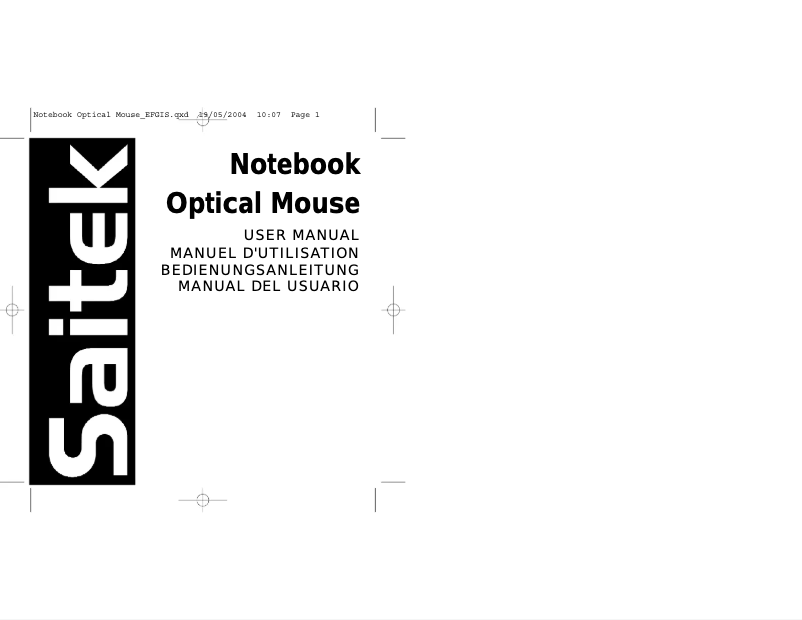 Page n°1 - Manuel utilisateur Saitek SOV442720008/04/1