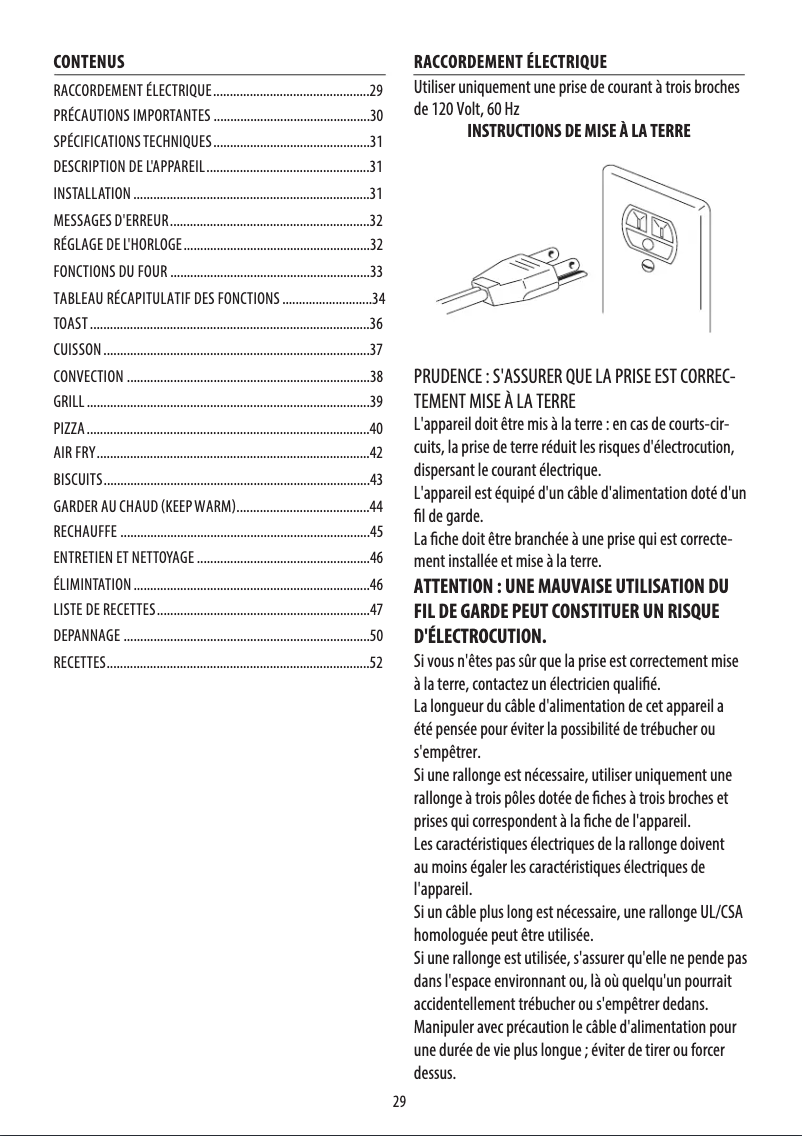 Page n°1 - Manuel utilisateur DeLonghi Livenza EO141164M