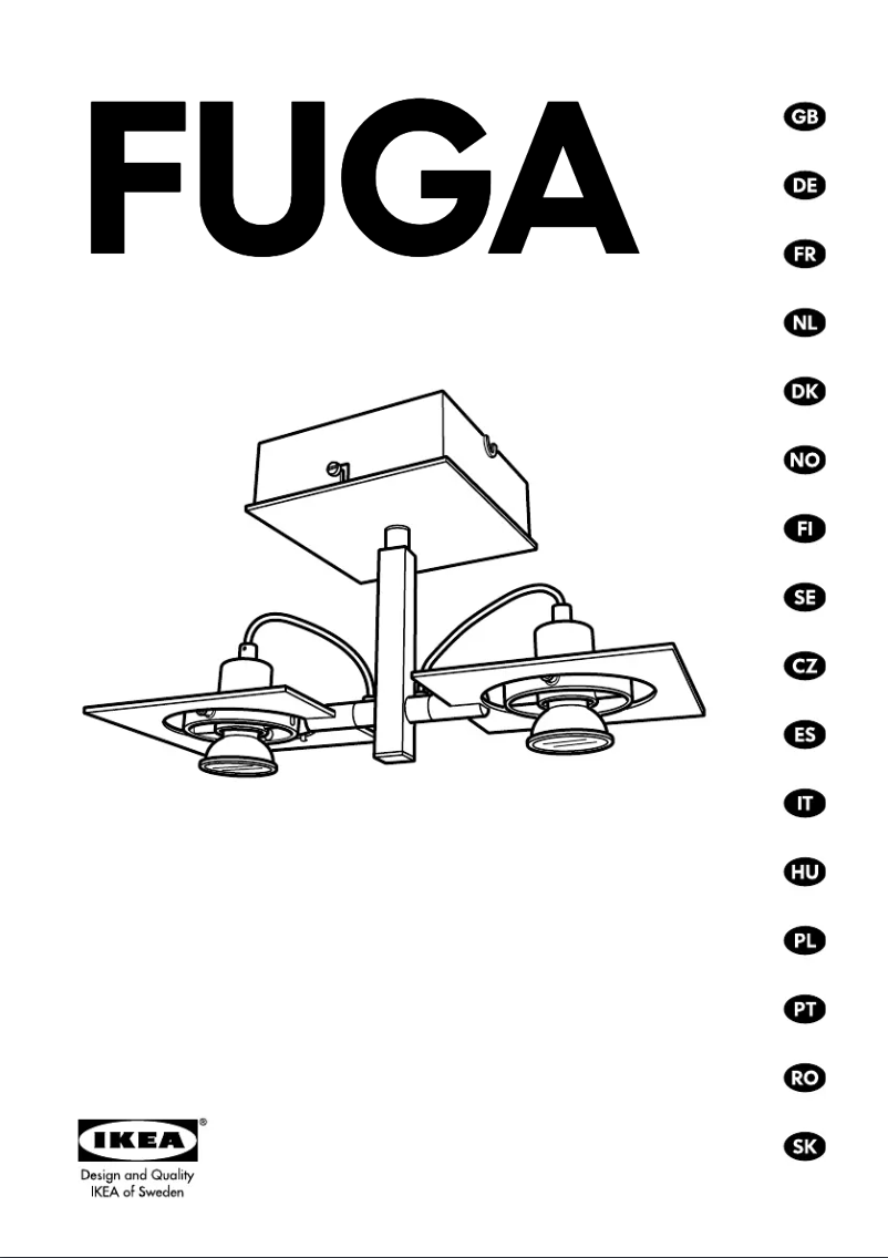 Page 1 de la notice Manuel utilisateur Ikea FUGA