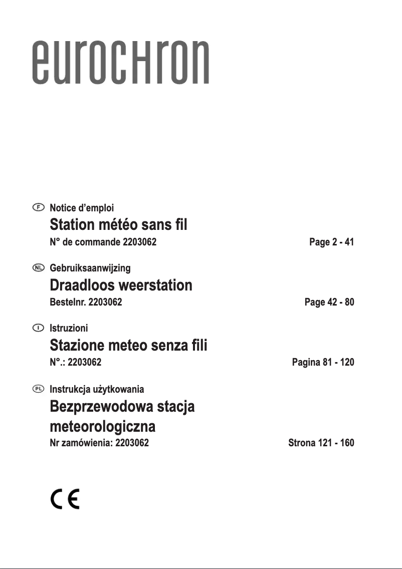 Image de la première page du manuel de l'appareil EC-4406124