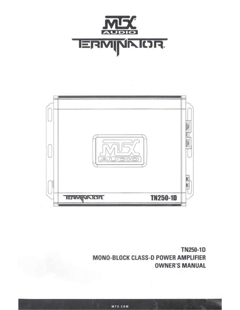 Page n°1 - Manuel utilisateur MTX Audio Terminator TNA251