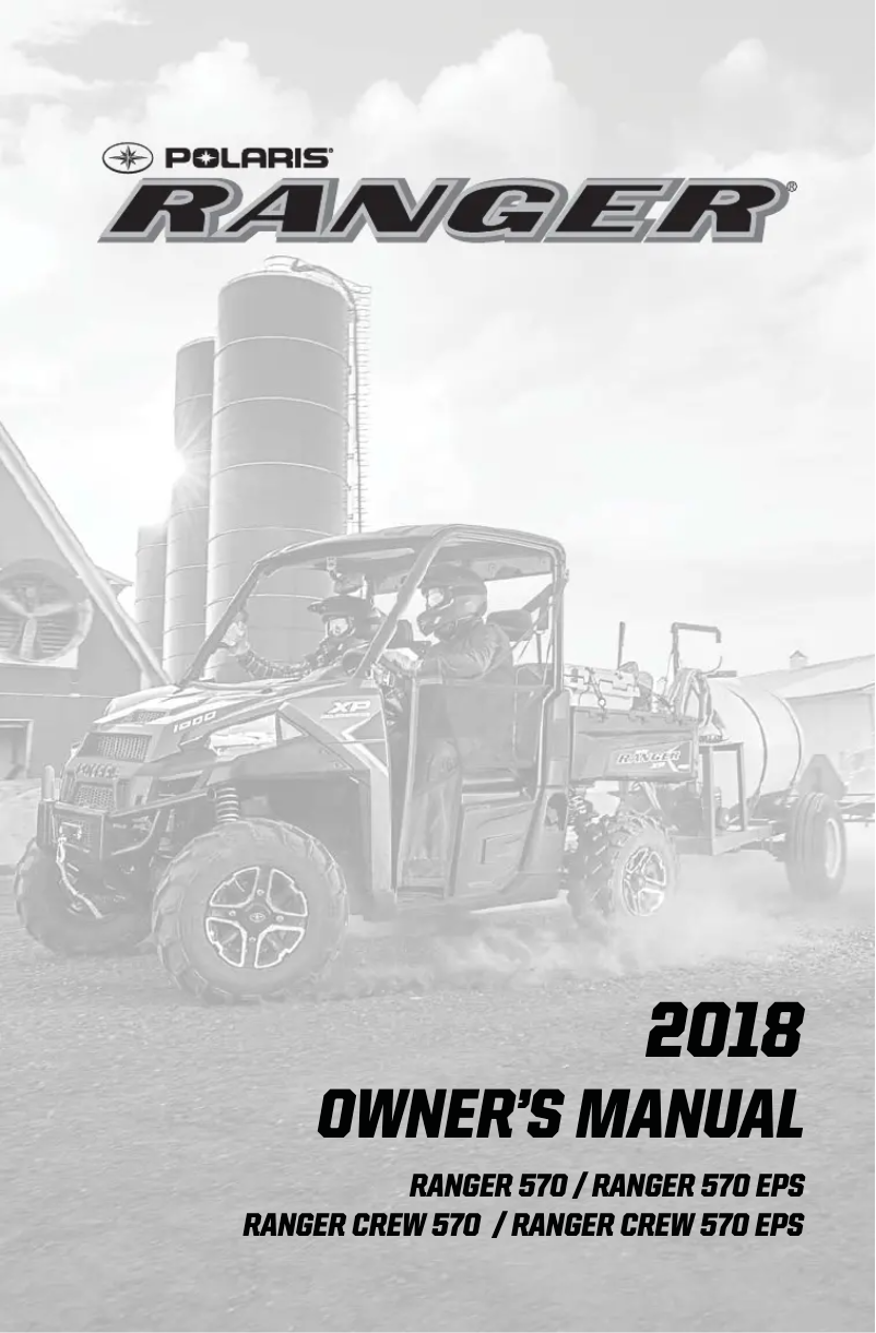 Page n°1 - Manuel utilisateur Polaris Ranger Crew 570 EPS (2018)