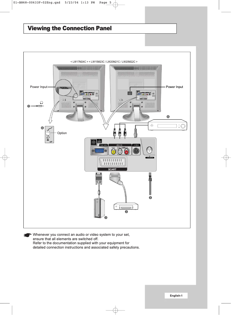 Page 1 de la notice Manuel utilisateur Samsung LS20M22CX
