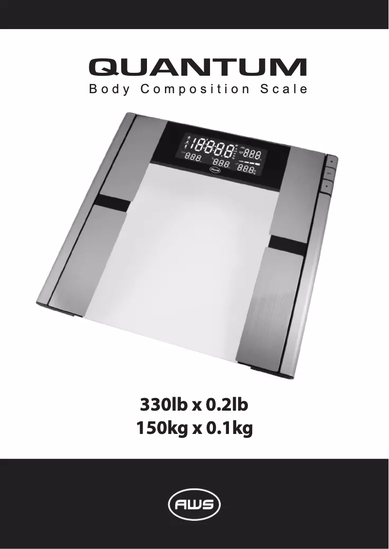 Page 1 de la notice Manuel utilisateur American Weigh Scales Quantum