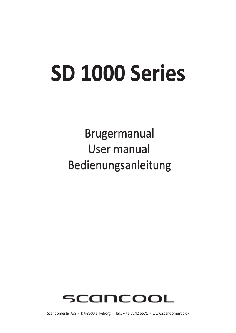 Image de la première page du manuel de l'appareil SD 1326 BE