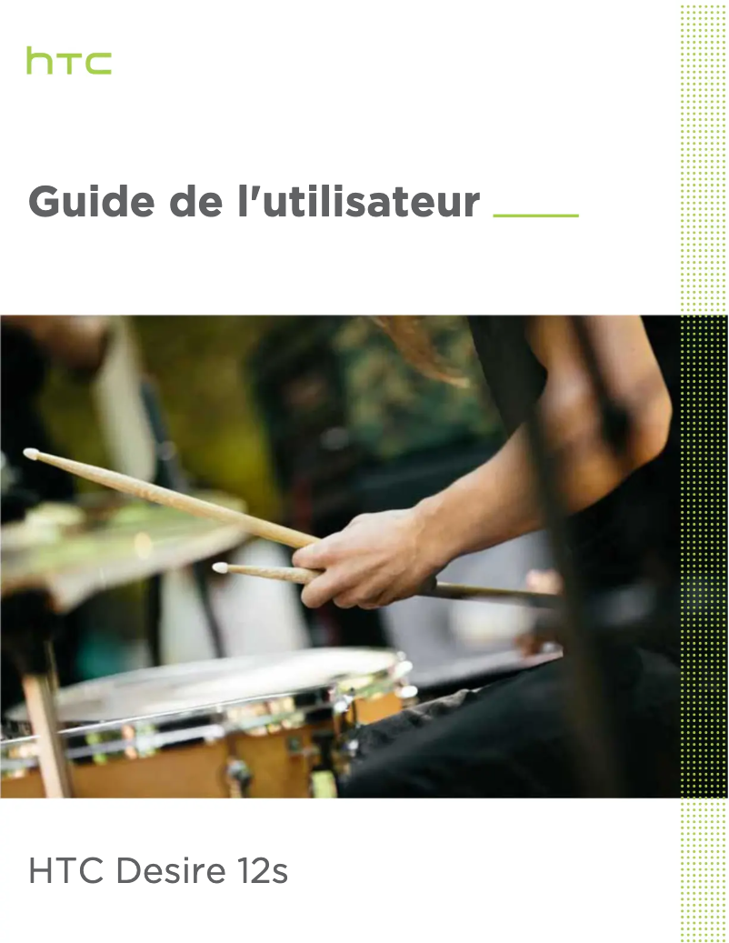 Page 1 de la notice Manuel utilisateur HTC Desire 12s