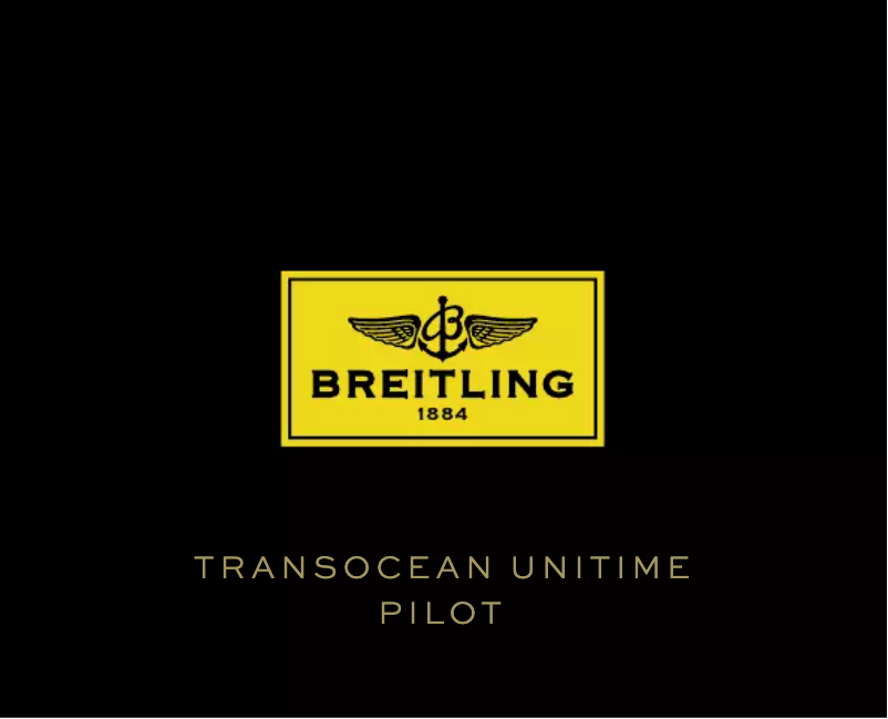 Page 1 of the manual User Manual Breitling Transocean Unitime Pilot