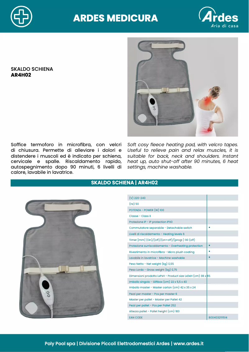 Image de la première page du manuel de l'appareil AR4H02