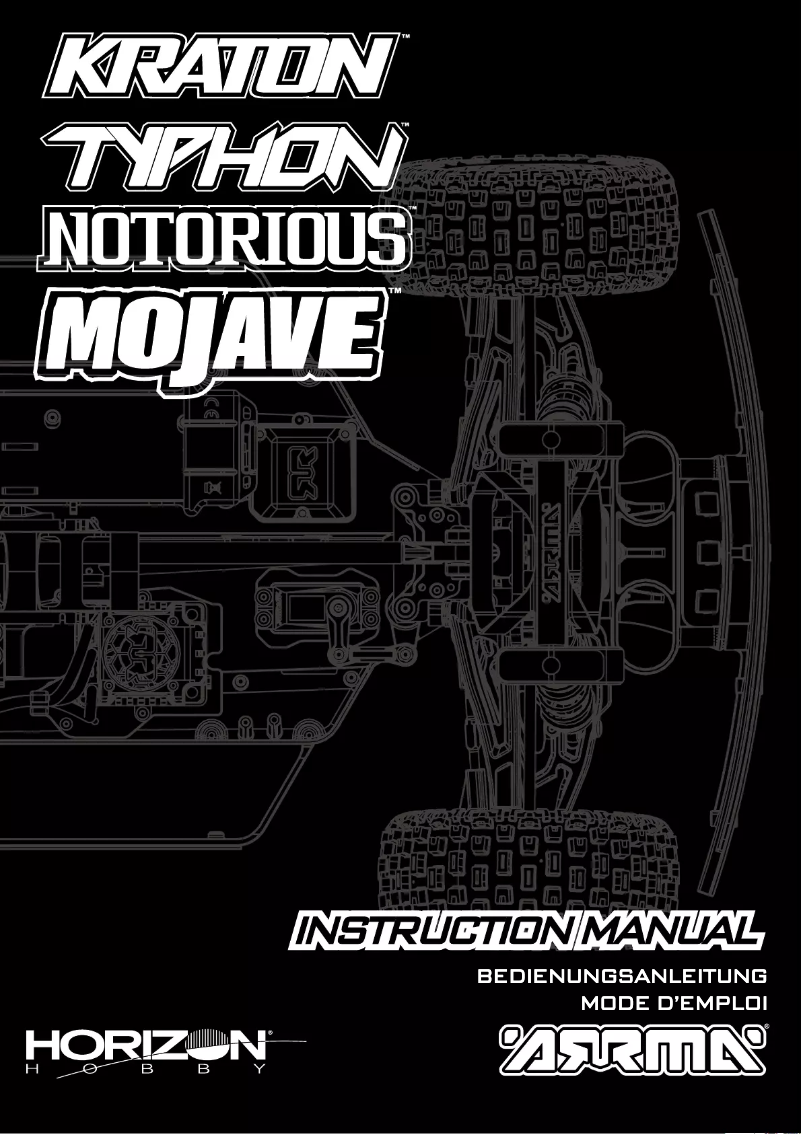 Page n°1 - Manuel utilisateur ARRMA KRATON 6S V5