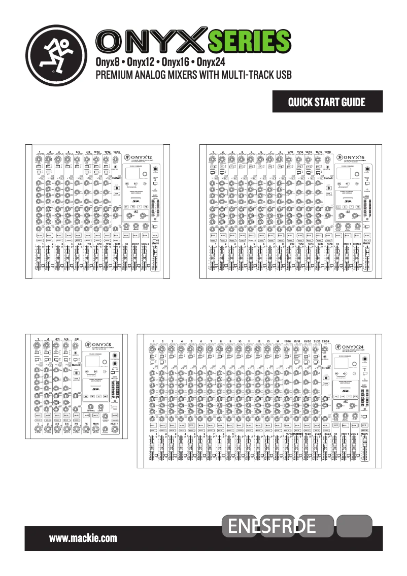 Image de la première page du manuel de l'appareil Onyx 16