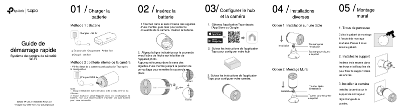 Image de la première page du manuel de l'appareil Tapo C400S2