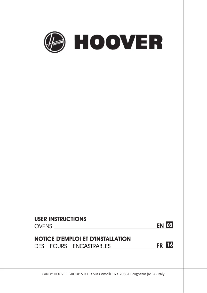 Imagen de la primera página del manual del dispositivo HOZ5870IN/1