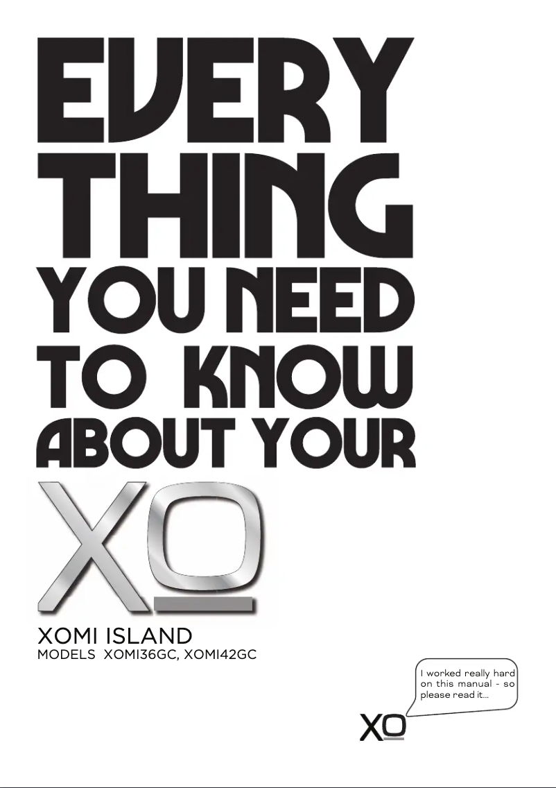 Page n°1 - Manuel utilisateur XO XOMI36GC