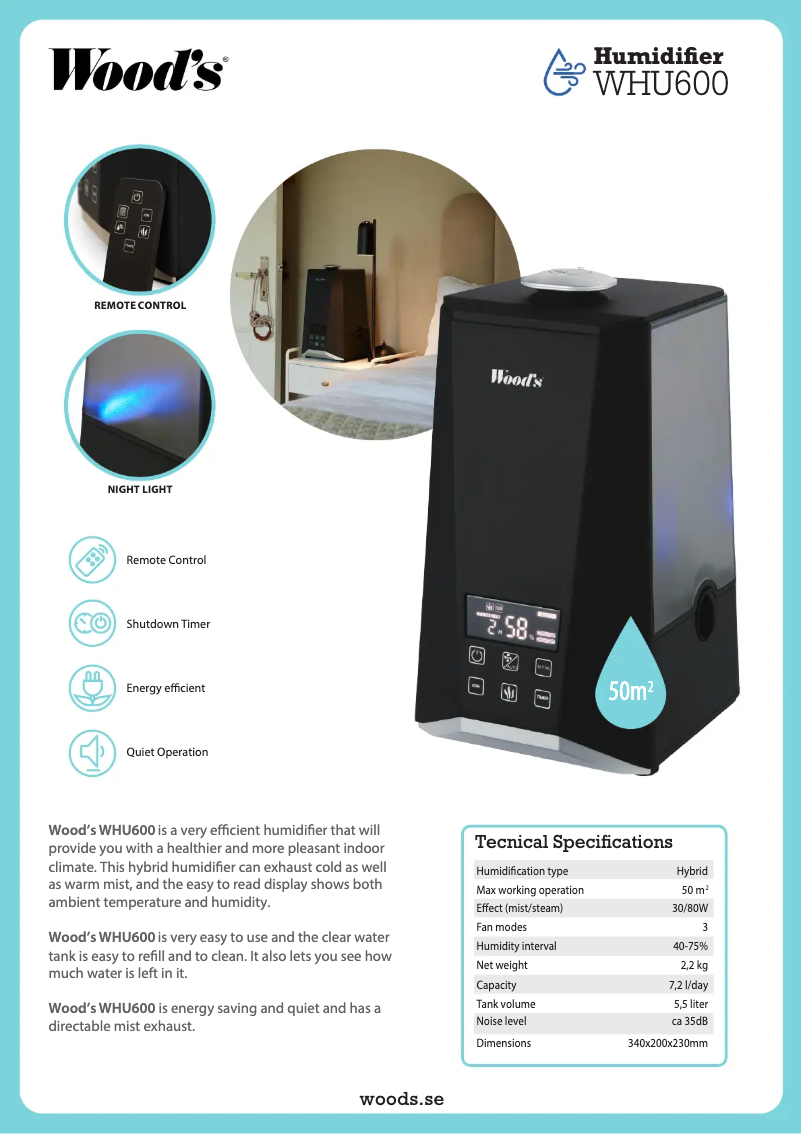 Imagen de la primera página del manual del dispositivo WHU600