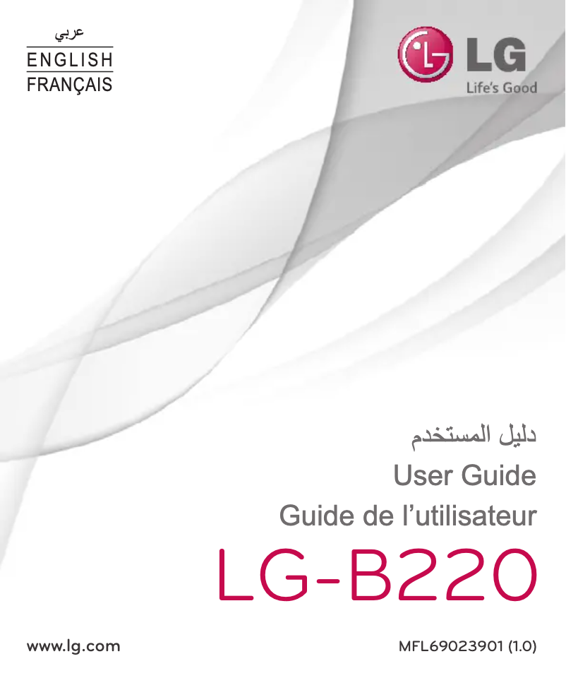 Page 1 de la notice Manuel utilisateur LG B220