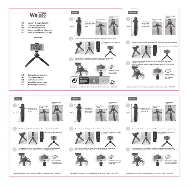 Page 1 de la notice Manuel utilisateur WeFix 4804732