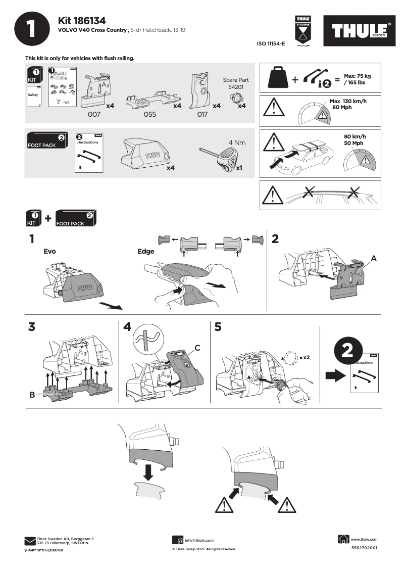 Image de la première page du manuel de l'appareil Kit 186134