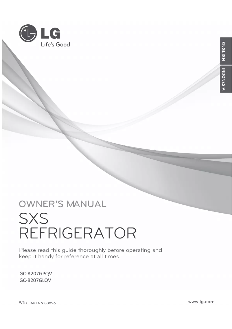 Page 1 de la notice Manuel utilisateur LG GC-A207GPQV