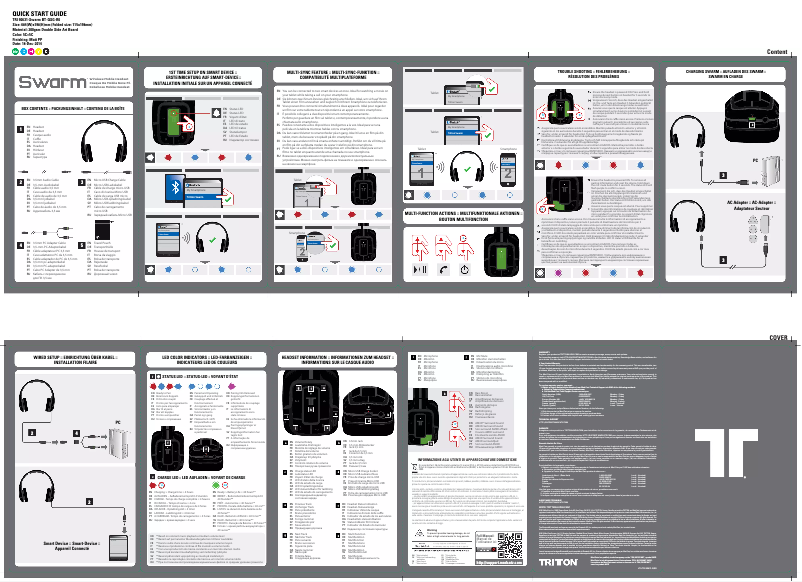 Page 1 de la notice Manuel utilisateur Mad Catz Swarm