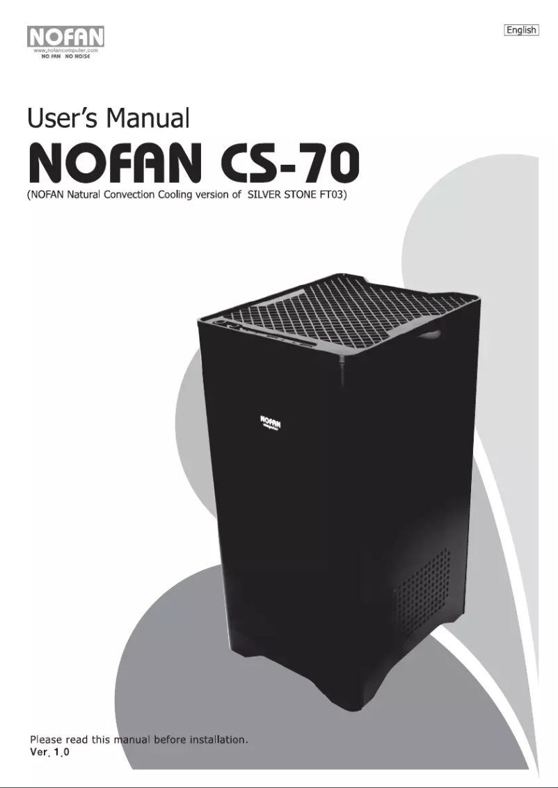 Page n°1 - Manuel utilisateur Nofan CS-70