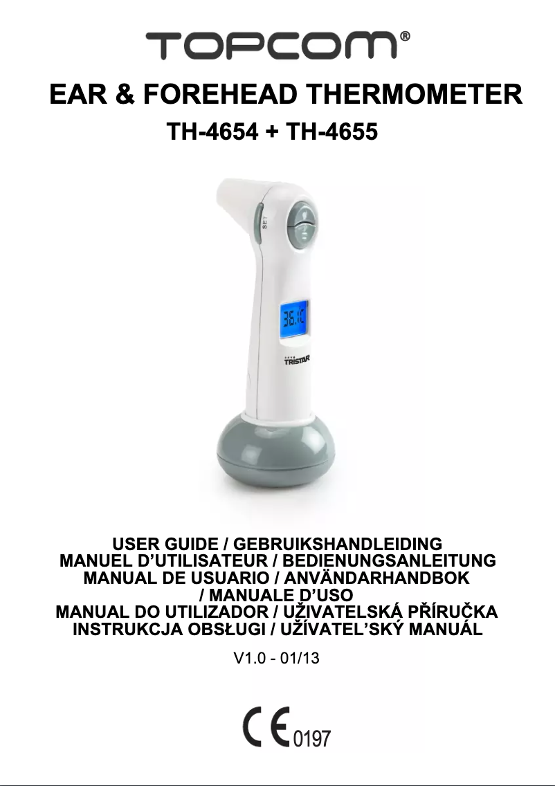 Page n°1 - Manuel utilisateur Topcom TH-4655