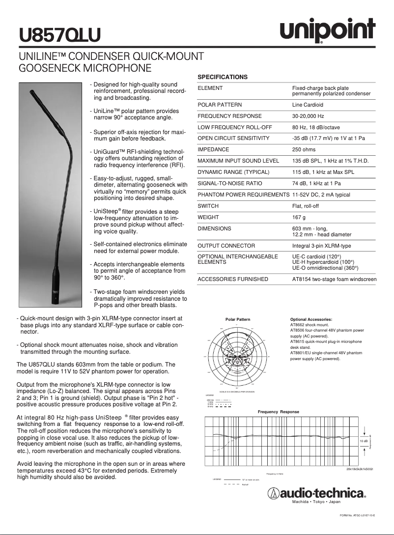 Image de la première page du manuel de l'appareil U857QLU