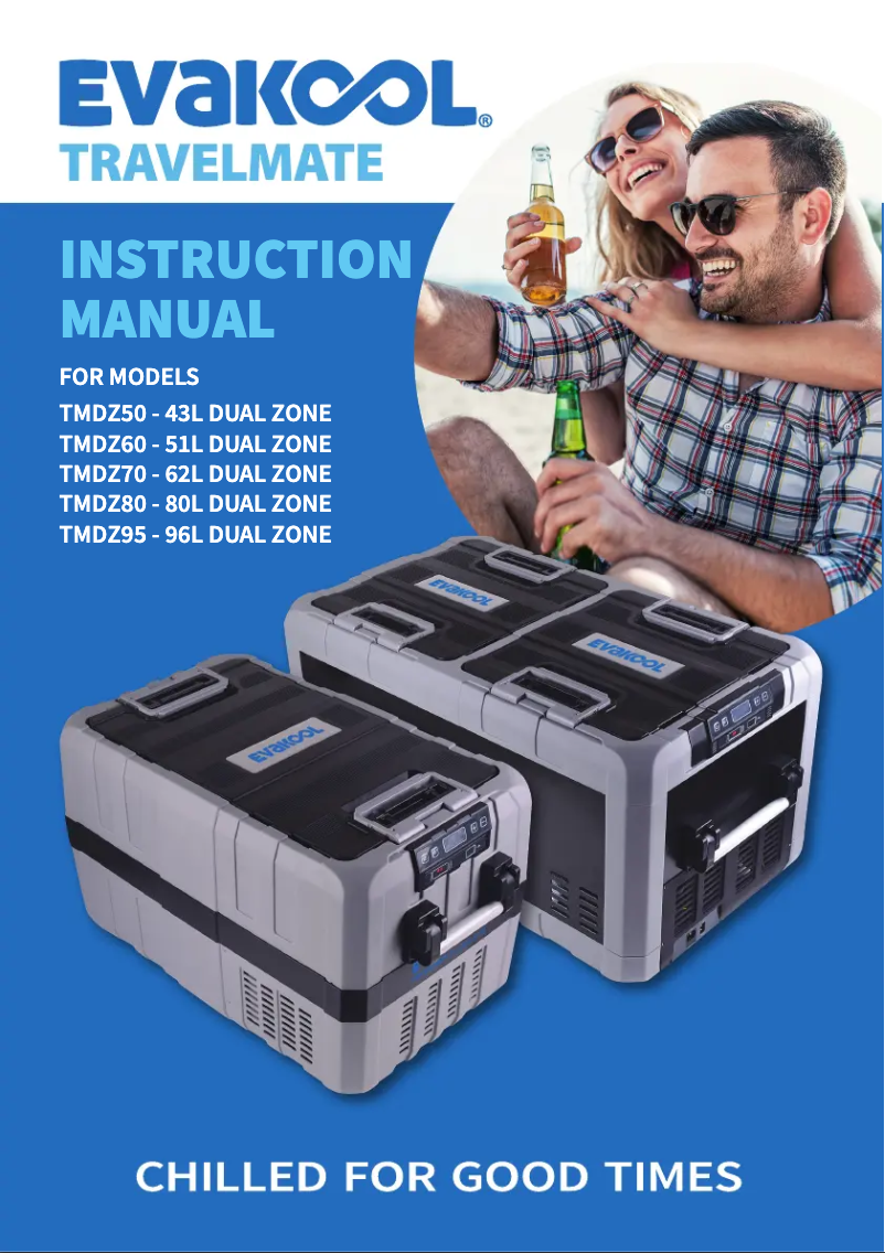 Page 1 de la notice Manuel utilisateur Evakool TMDZ50