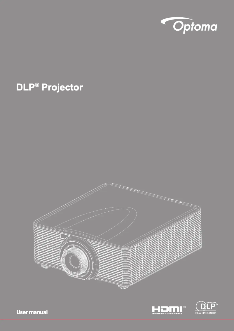 Page 1 de la notice Manuel utilisateur Optoma ZU650