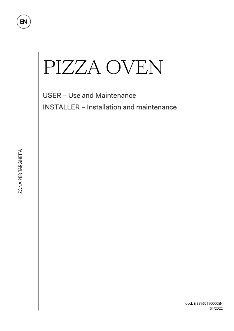 Page 1 de la notice Manuel utilisateur Ilve 645SLZT4SS