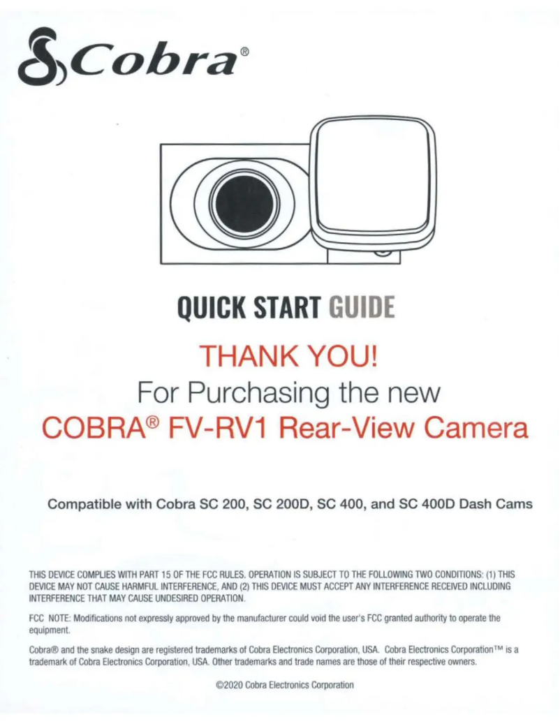 Page 1 de la notice Mode d'emploi Cobra FV-RV1