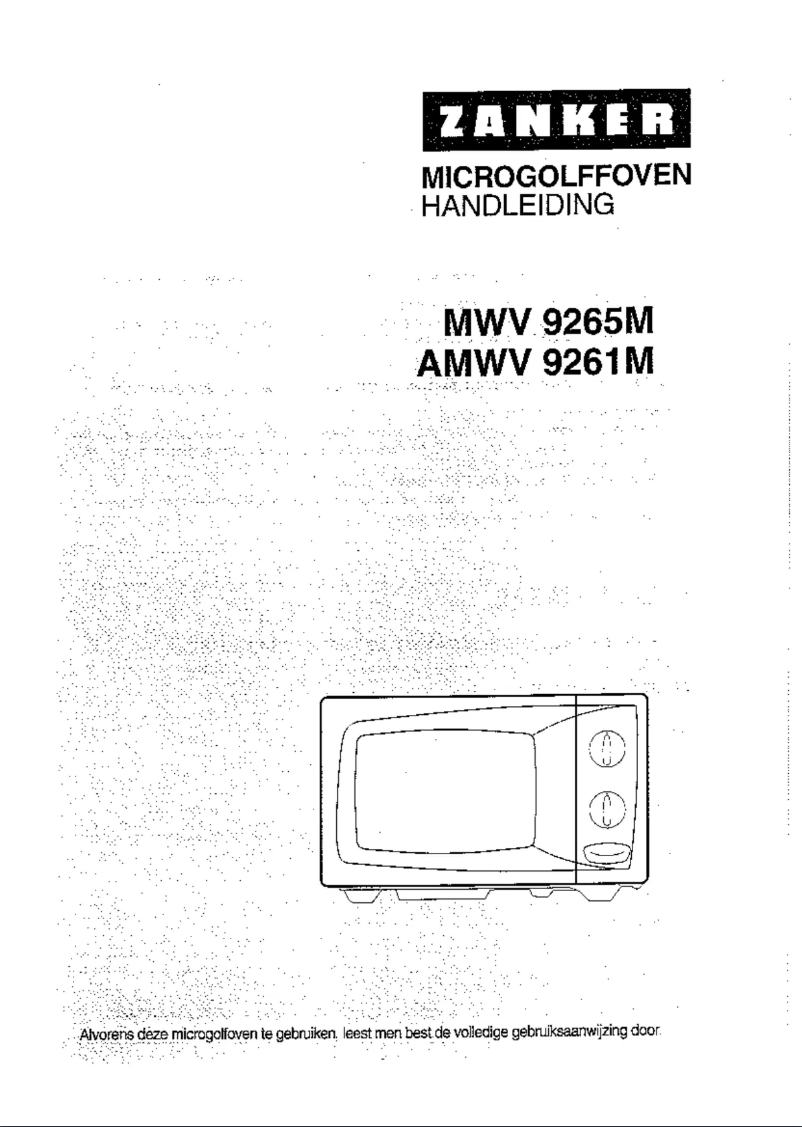 Page n°1 - Manuel utilisateur Zanker Mwv 9265 m