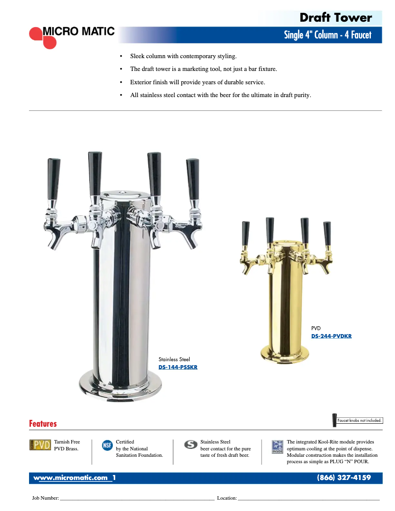 Page n°1 - Manuel utilisateur Micro Matic DS-144-KR