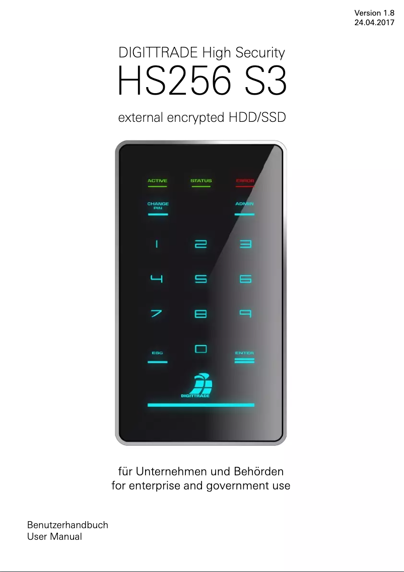 Página 1 del manual Manual de usuario Digittrade HS256 S3