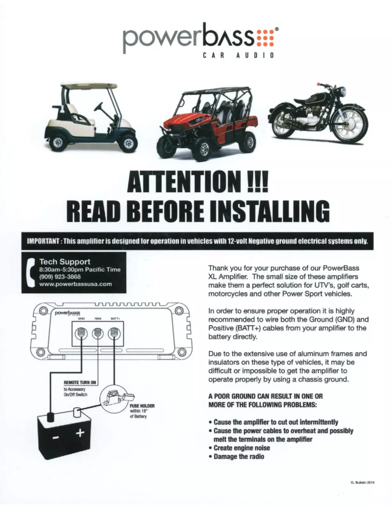 Image de la première page du manuel de l'appareil XL-2305MX
