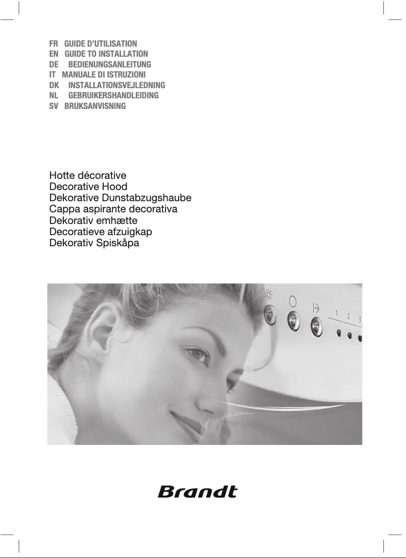 Page 1 de la notice Manuel utilisateur Brandt AD1009X