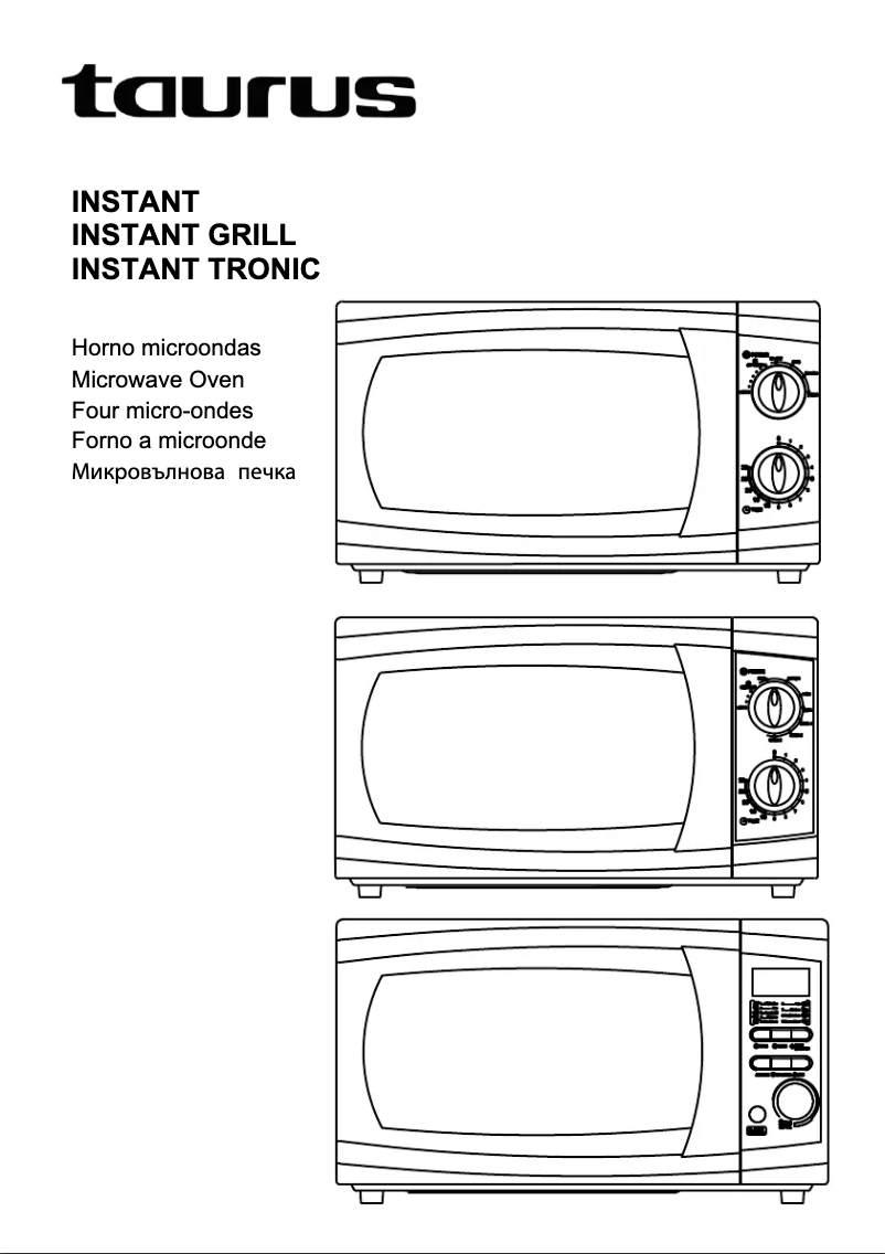 Image de la première page du manuel de l'appareil Instant Grill