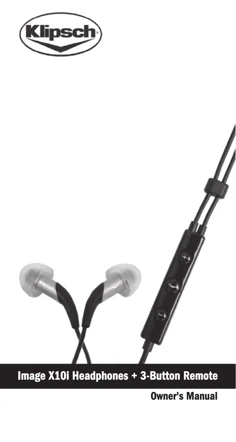 Image de la première page du manuel de l'appareil Image X10i