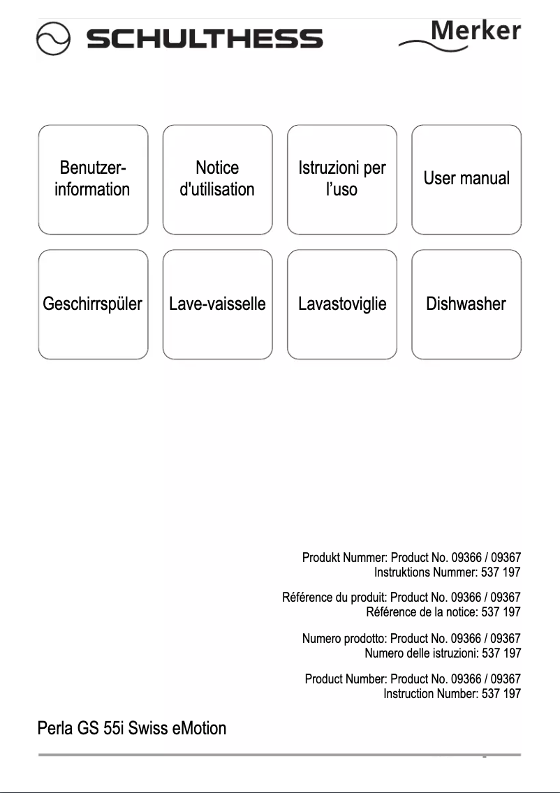 Image de la première page du manuel de l'appareil Perla GS 55i Swiss eMotion