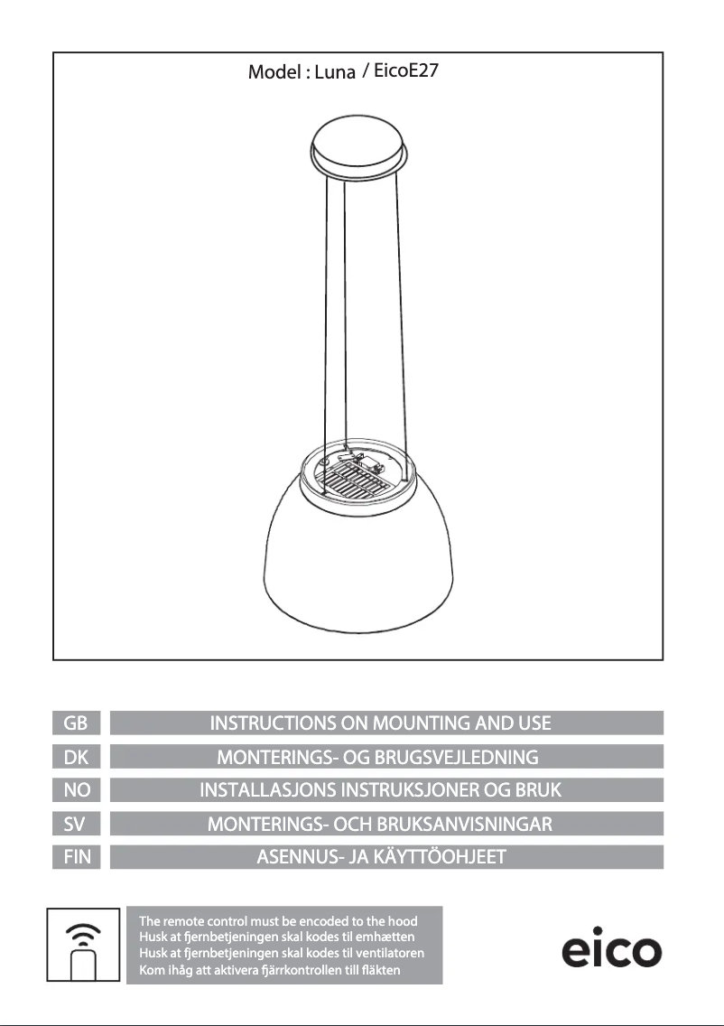 Imagen de la primera página del manual del dispositivo E27 W