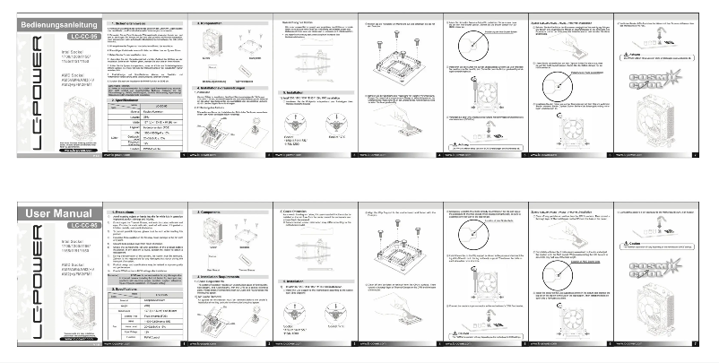 Page 1 de la notice Manuel utilisateur LC-Power LC-CC-95