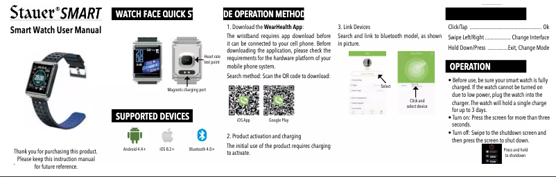 Page n°1 - Manuel utilisateur Stauer 42832