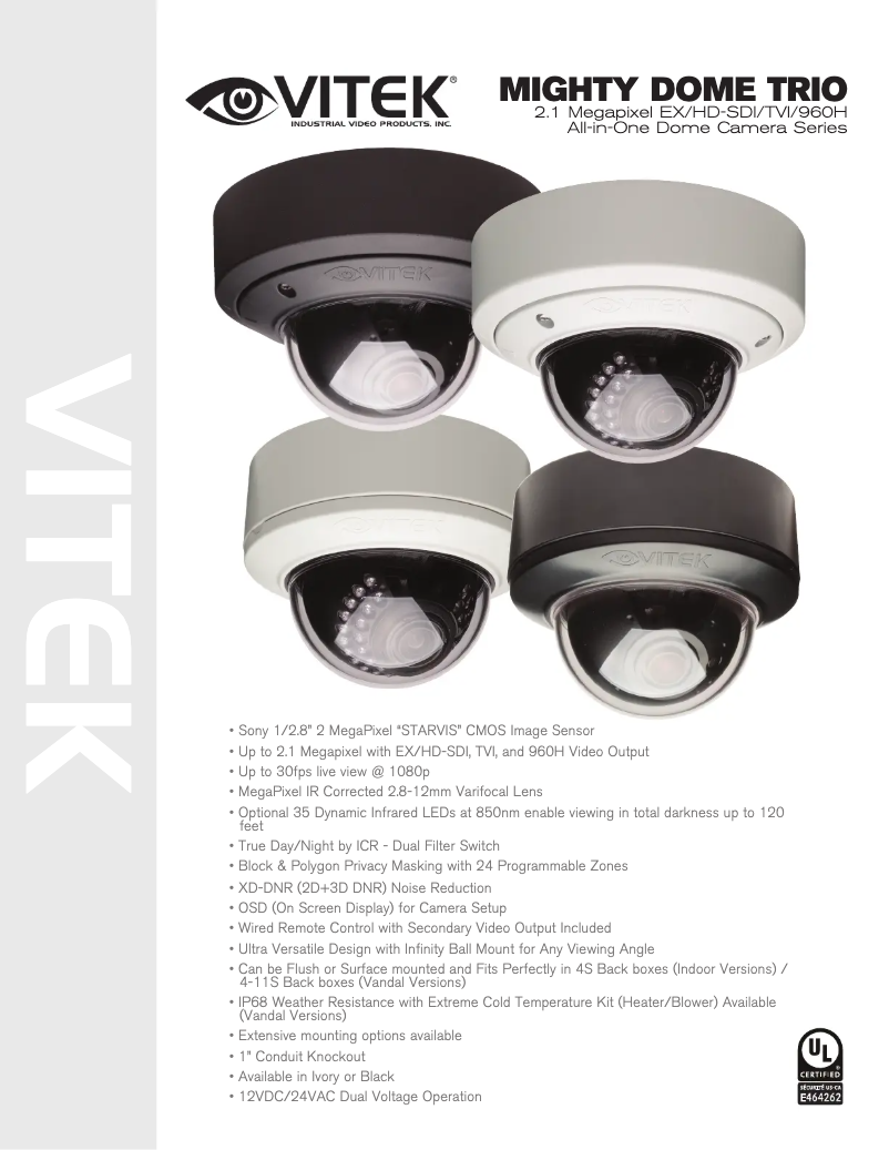 Page n°1 - Manuel utilisateur Vitek VTD-M2RHET2812