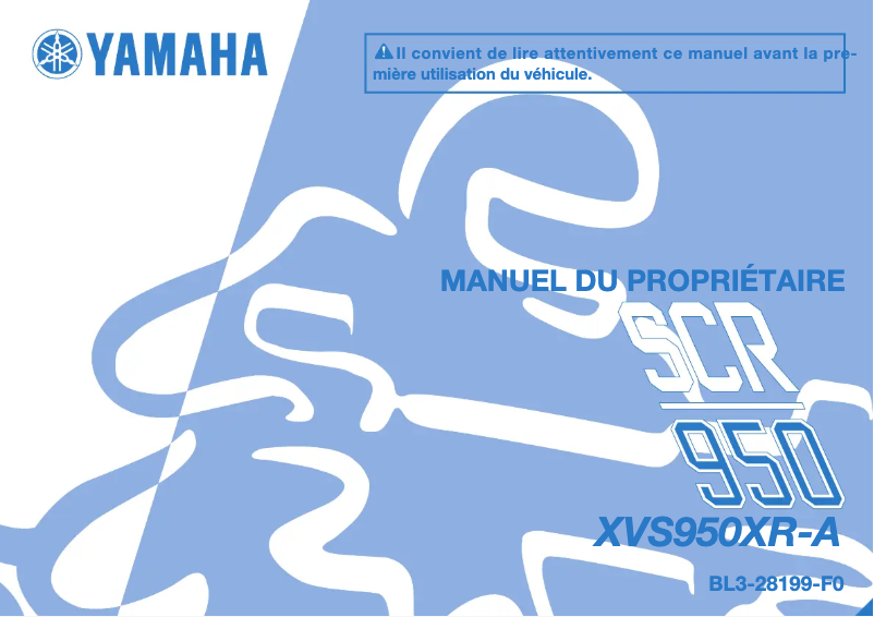 Page 1 de la notice Manuel utilisateur Yamaha SCR950 (2017)