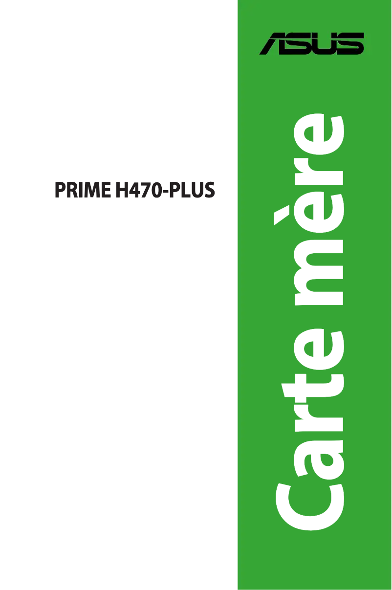 Page 1 de la notice Manuel utilisateur Asus PRIME H470-PLUS/CSM