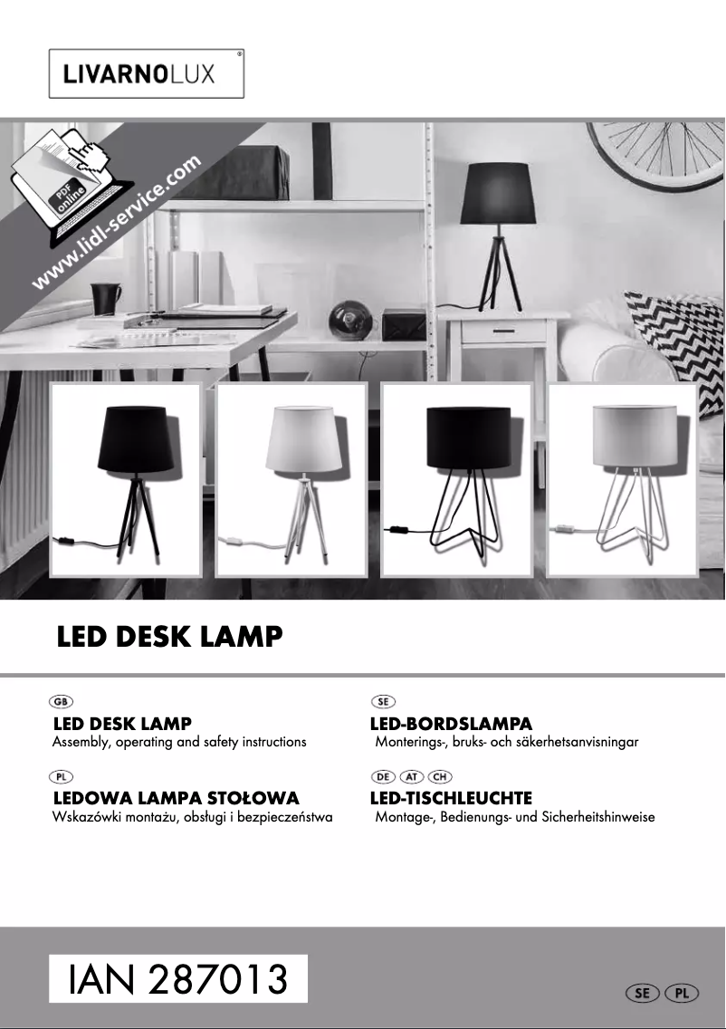 Page n°1 - Manuel utilisateur Livarno Lux IAN 287013