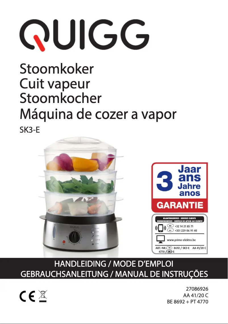 Imagen de la primera página del manual del dispositivo SK3