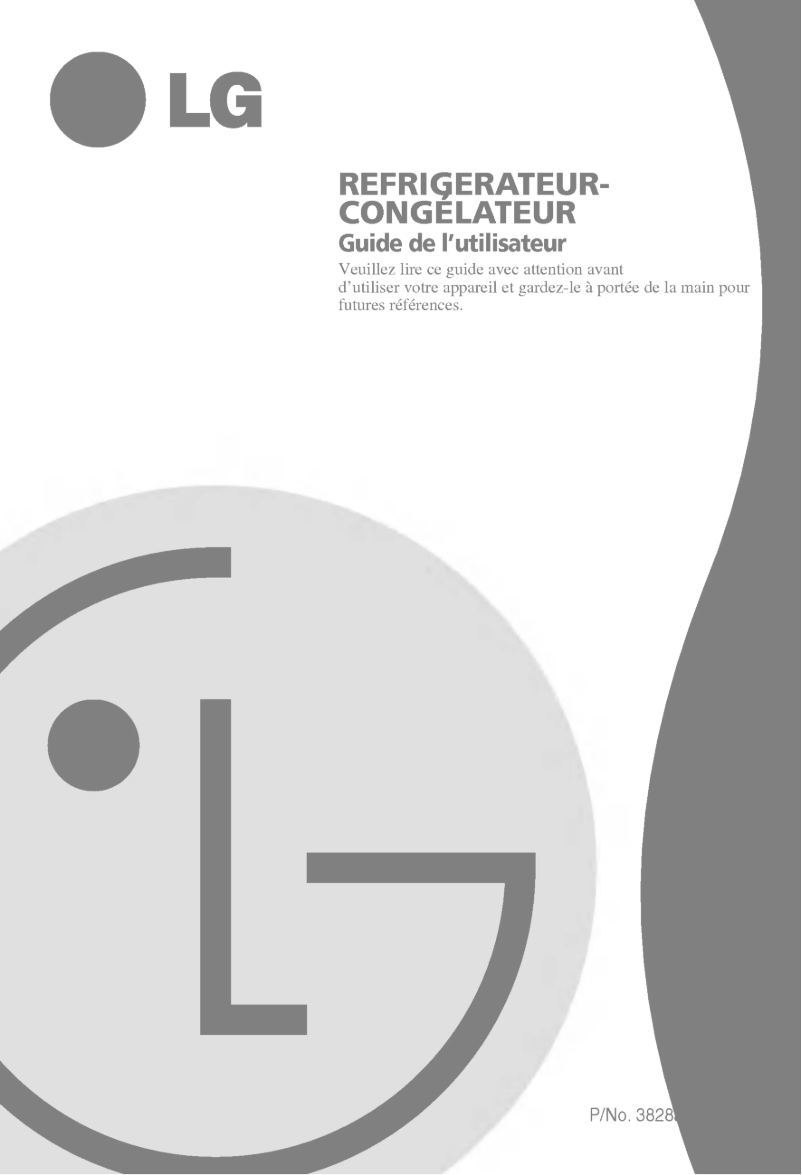 Page 1 de la notice Manuel utilisateur LG GR-459GLR